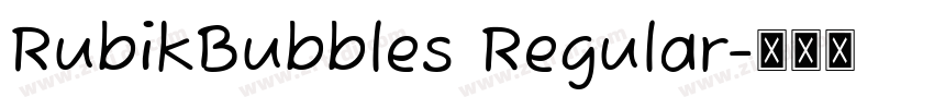 RubikBubbles Regular字体转换